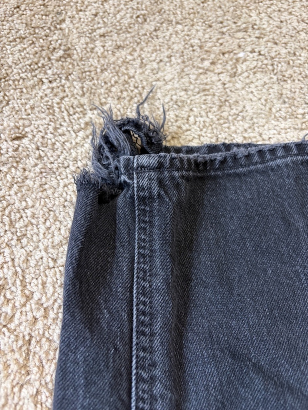 Agolde Black Button Fly Denim Jeans Size 26 - Picture 6 of 7